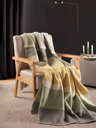 BIEDERLACK | Wohndecke - Plaid 150x200cm STRIPES DELIGHT Beige 