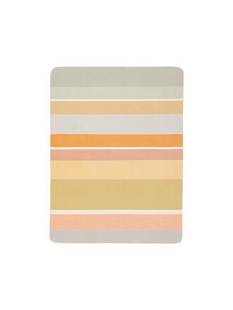 BIEDERLACK | Wohndecke - Plaid 150x200cm STRIPES OASIS Orange