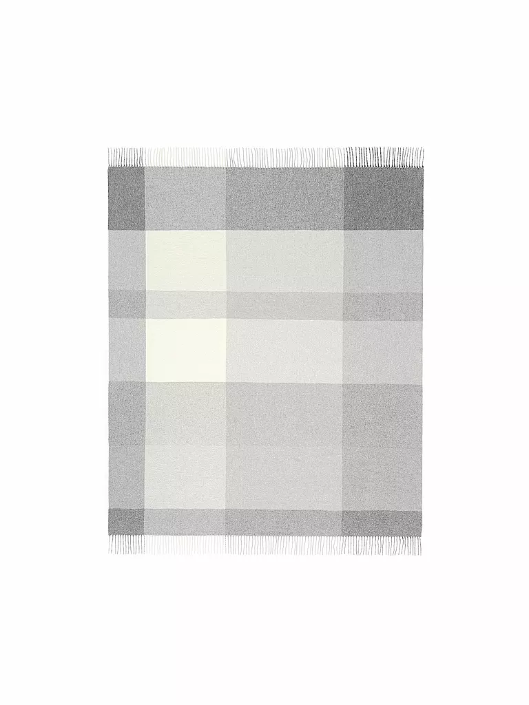 BIEDERLACK | Tagesdecke - Plaid 130x170cm PLEASANT Grey | hellgrau