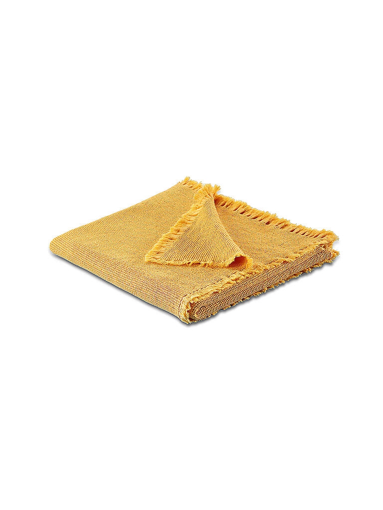 BIEDERLACK | Tagesdecke - Plaid Ice Cream 130x170cm Waffel Yellow | gelb