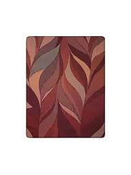 BIEDERLACK | Wohndecke - Plaid 150x200cm RUBY PASSION Autumn Ember | dunkelrot