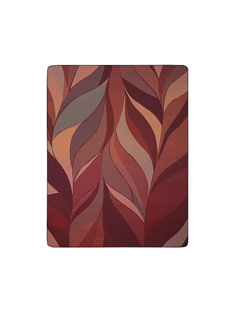 BIEDERLACK | Wohndecke - Plaid 150x200cm RUBY PASSION Autumn Ember | dunkelrot