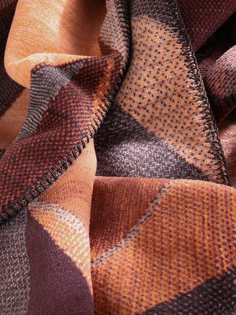 BIEDERLACK | Wohndecke - Plaid 150x200cm RUBY PASSION Autumn Ember | dunkelrot