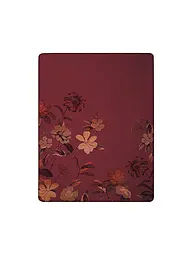 BIEDERLACK | Wohndecke - Plaid 150x200cm RUBY PASSION Velvet Bloom | dunkelrot
