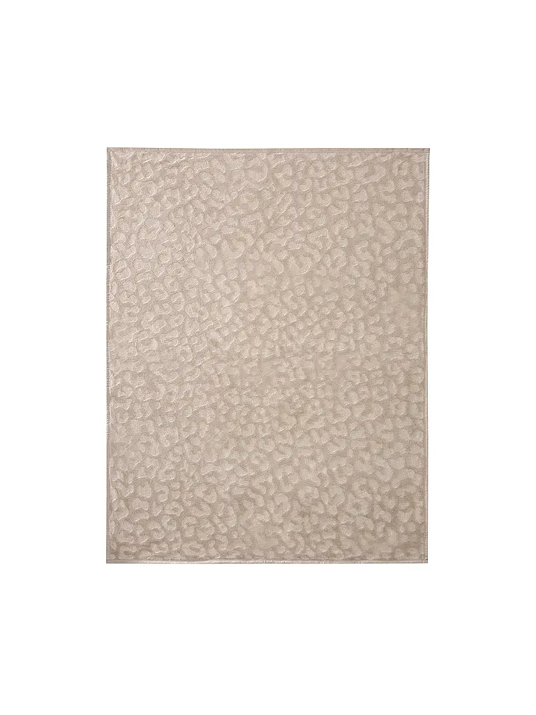 BIEDERLACK | Wohndecke - Plaid 150x200cm SIMPLY ELEGANT Feel Leo | camel
