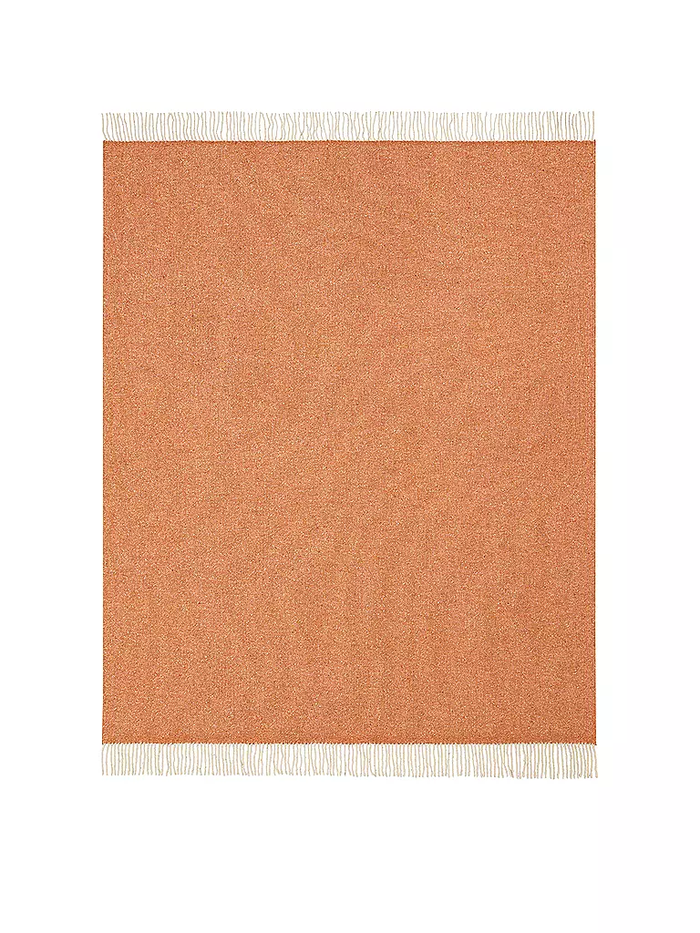 BIEDERLACK | Wohndecke - Plaid SOULFUL CRAFTED 140x190cm Terra | orange