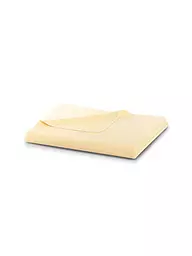 BIEDERLACK | Wohndecke Plaid 150x200cm OVERLOCK-STICH Pearl Yellow | gelb