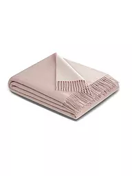 BIEDERLACK | Wohndecke Plaid CASHMERE 130x170cm Rose / Ecru | rosa