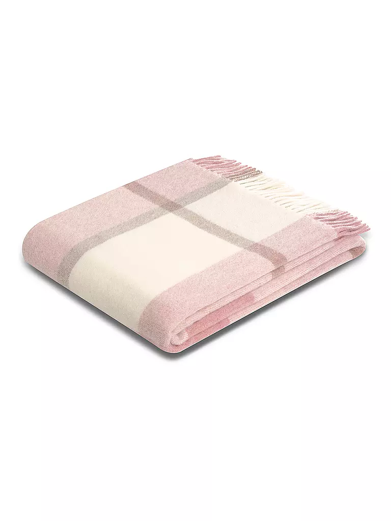 BIEDERLACK Wohndecke Plaid MODERN CLASSIC 130x170cm Bergamo Rose rosa