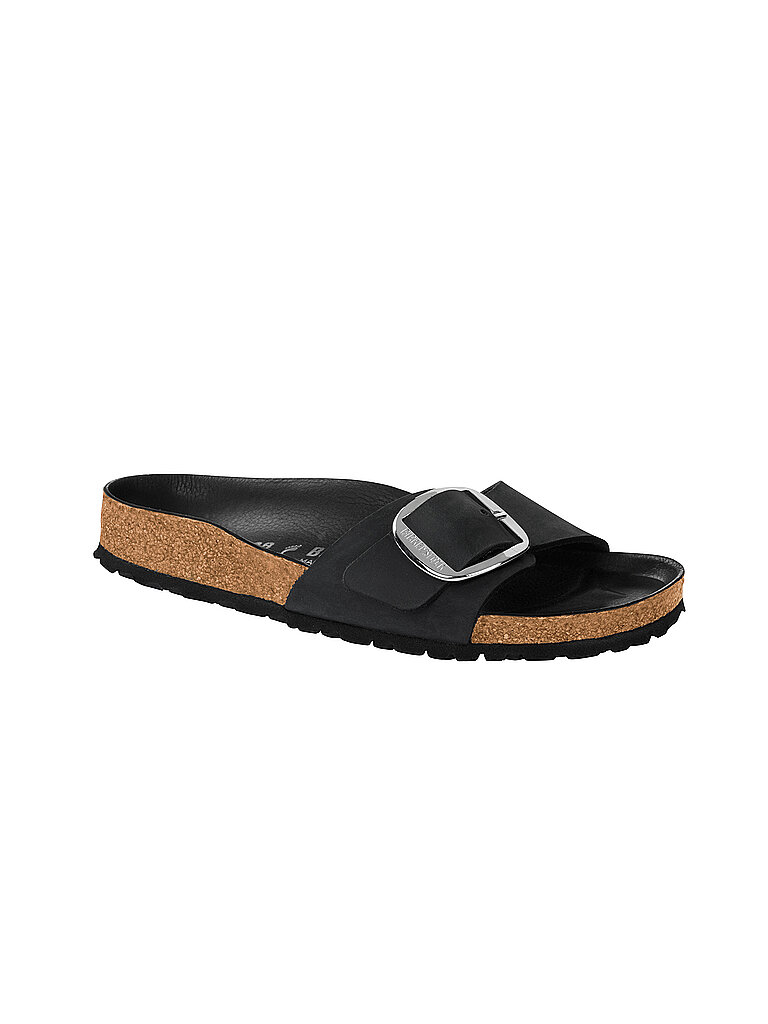 Pantoletten MADRID BIG BUCKLE schwarz 38 damen