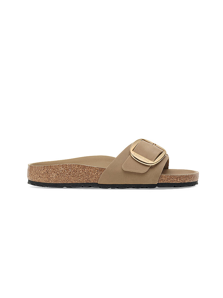 Birkenstock pour femme. 1030467 Sandales en cuir Madrid Grande boucle marron clair (39), Plat, Aucun, Casuel