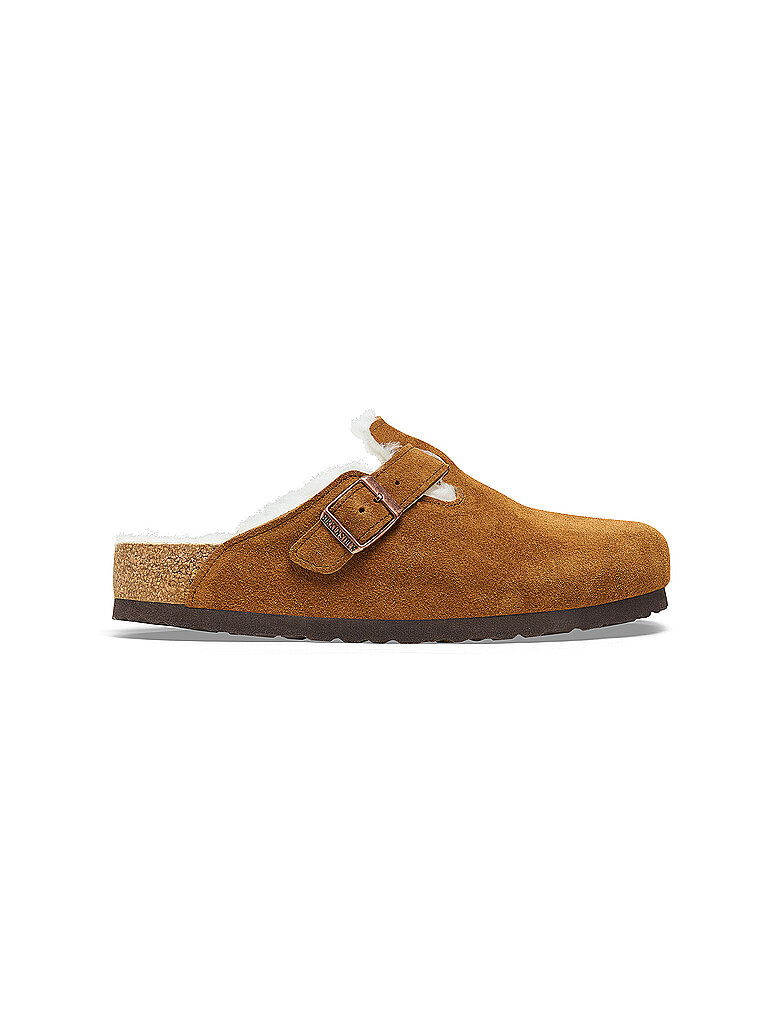 BIRKENSTOCK Clogs BOSTON SHEARLING SUEDE camel | 37