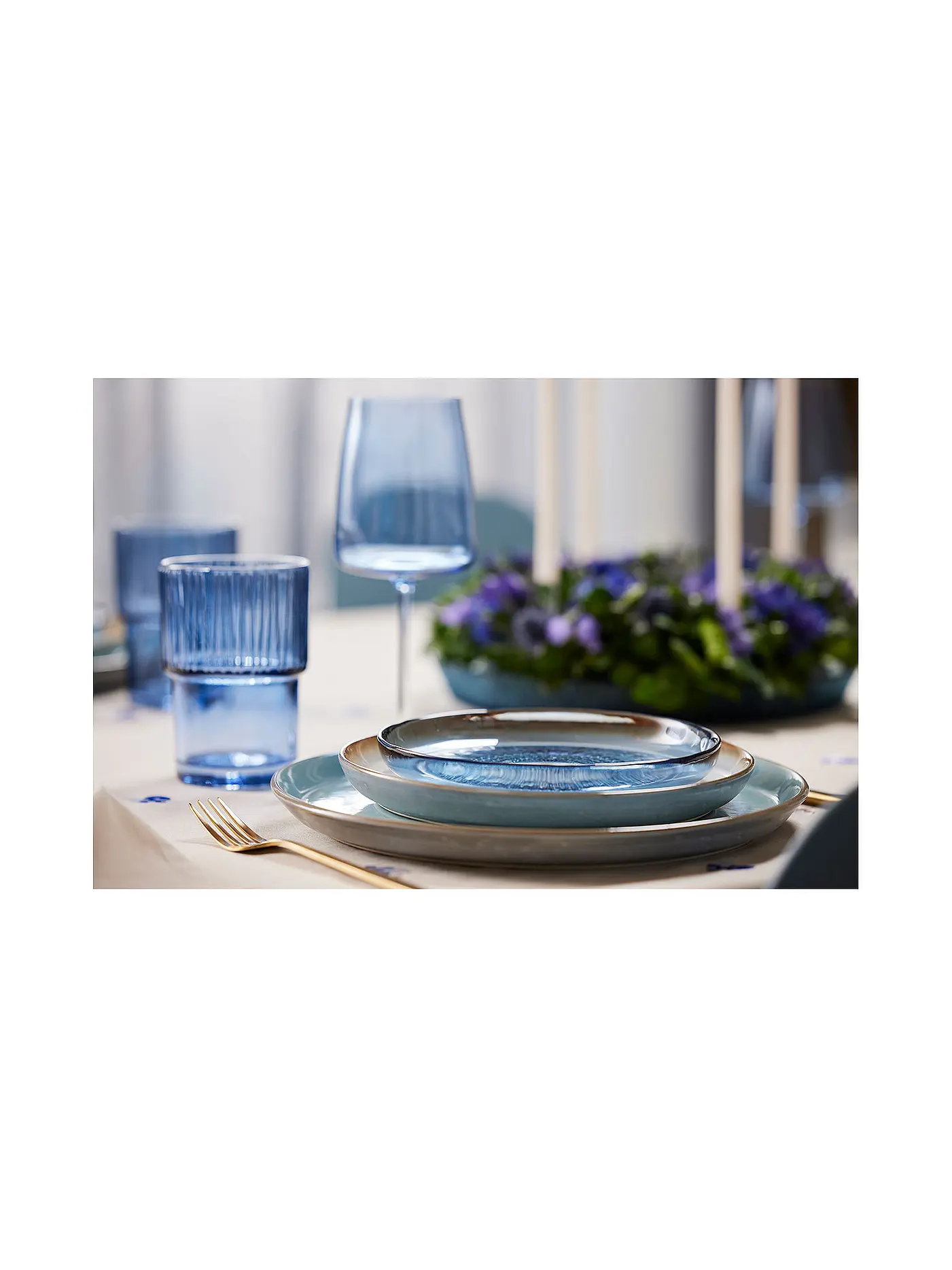 BITZ | Glasteller KUSINTHA 18cm Blau | blau