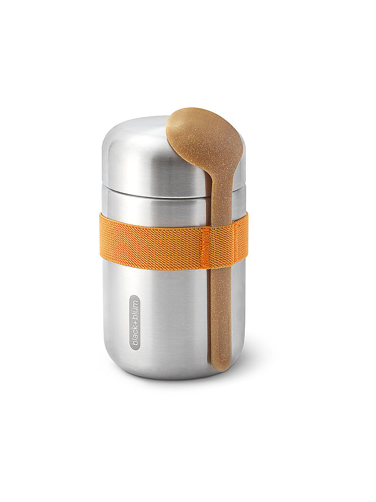 BLACK+BLUM Thermosbehälter - Food Flask 400ml Orange/Edelstahl orange