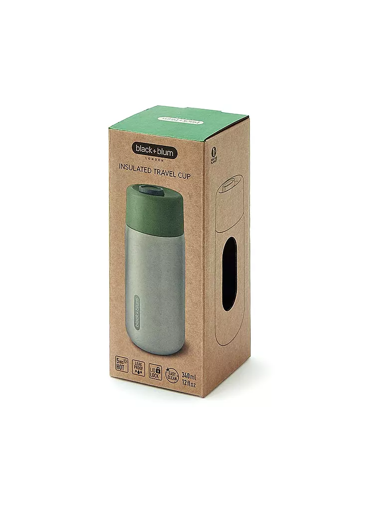 BLACK+BLUM | Thermosbecher - Edelstahlbecher to Go 340ml Olive/Edelstahl | olive