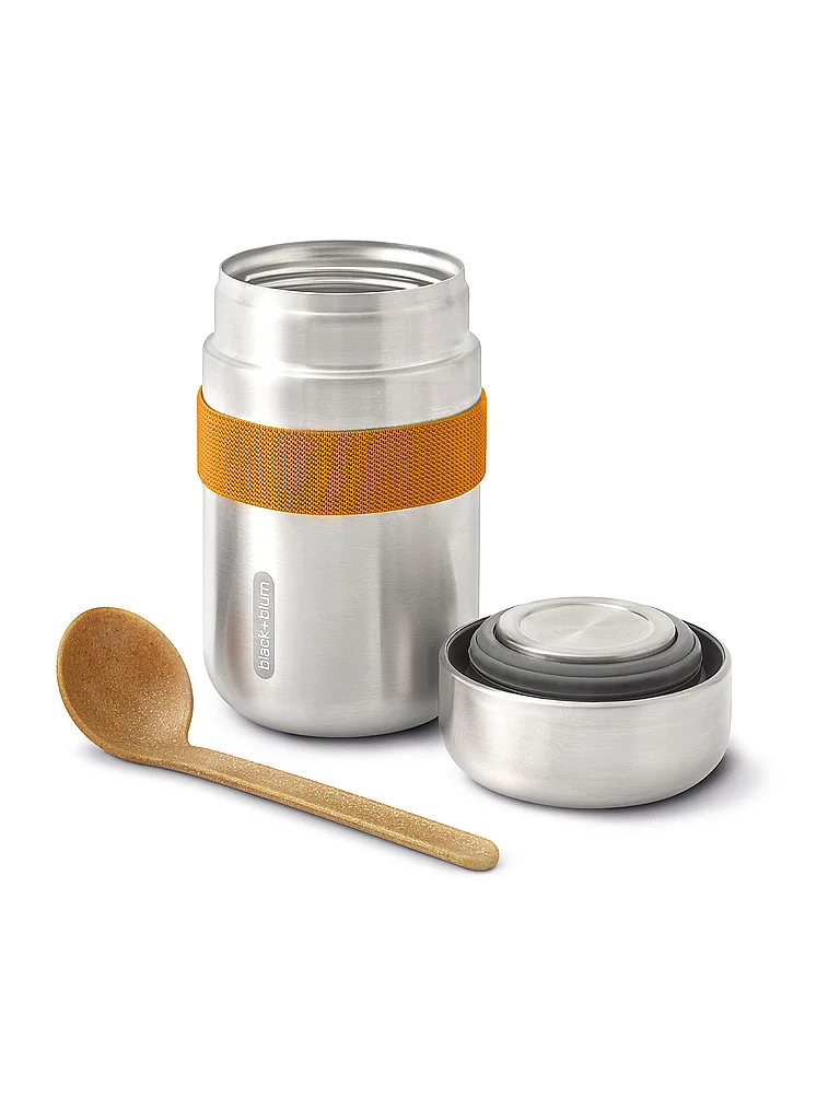 BLACK+BLUM Thermosbehälter - Food Flask 400ml Orange/Edelstahl orange