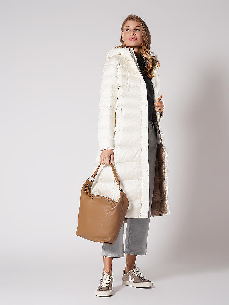 blauer daunenmantel damen