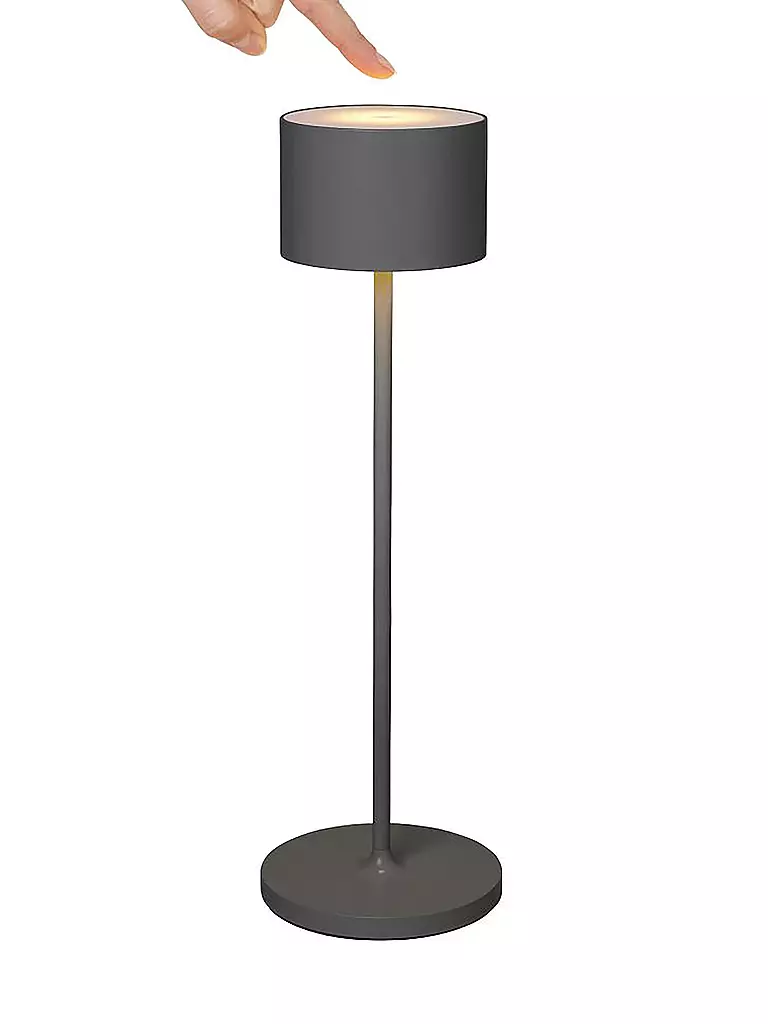 BLOMUS | Mobile LED Stehleuchte FAROL 33,5cm Warm Grey | grau