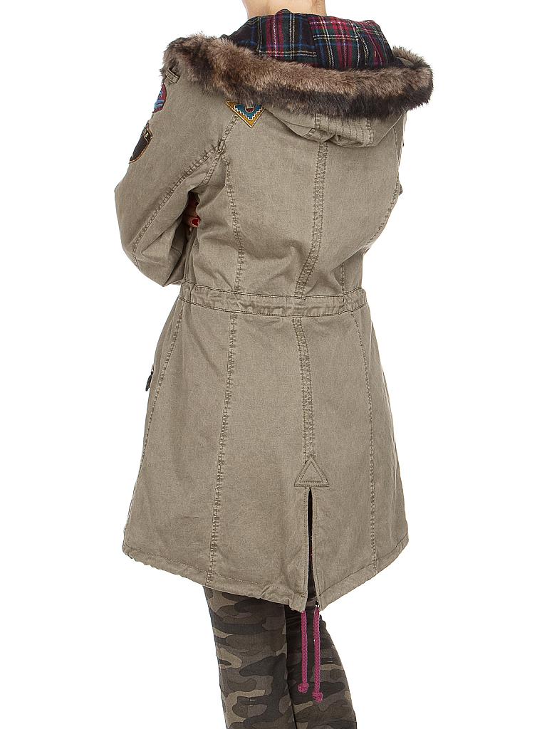 BLONDE NO.8 | Parka mit Patches Fakefur | 