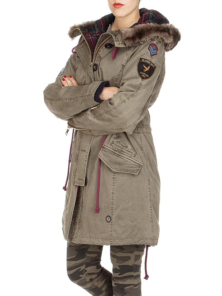 BLONDE NO.8 | Parka mit Patches Fakefur | 