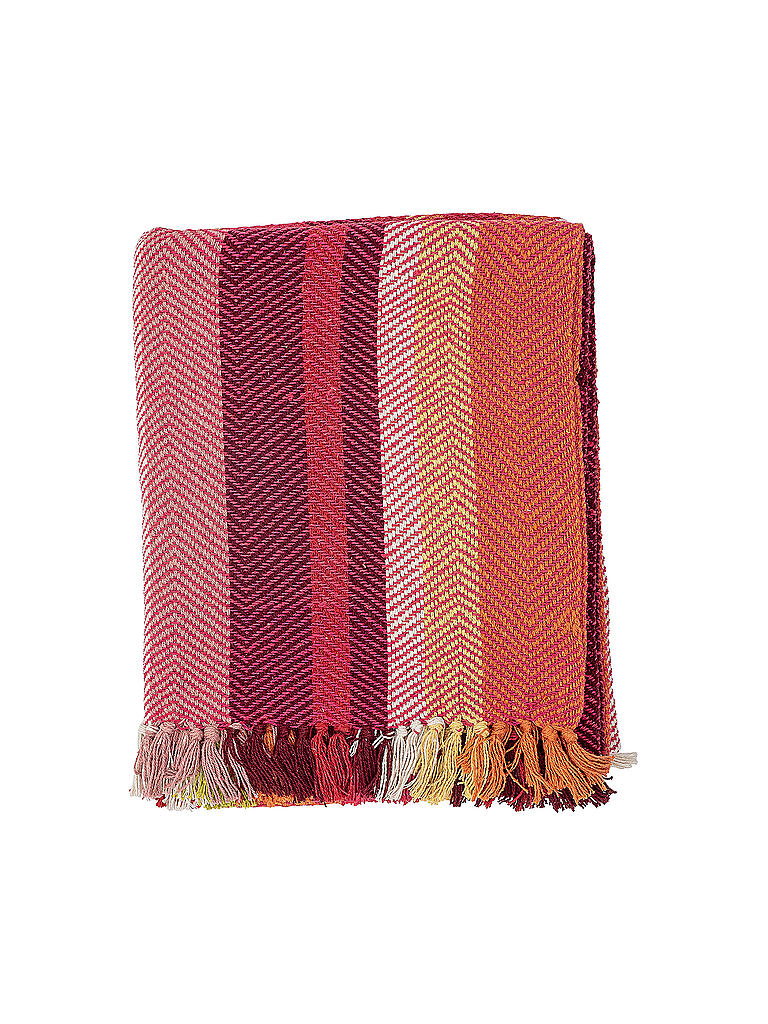 BLOOMINGVILLE | Tagesdecke - Plaid Amra 150x130cm Rot | rot