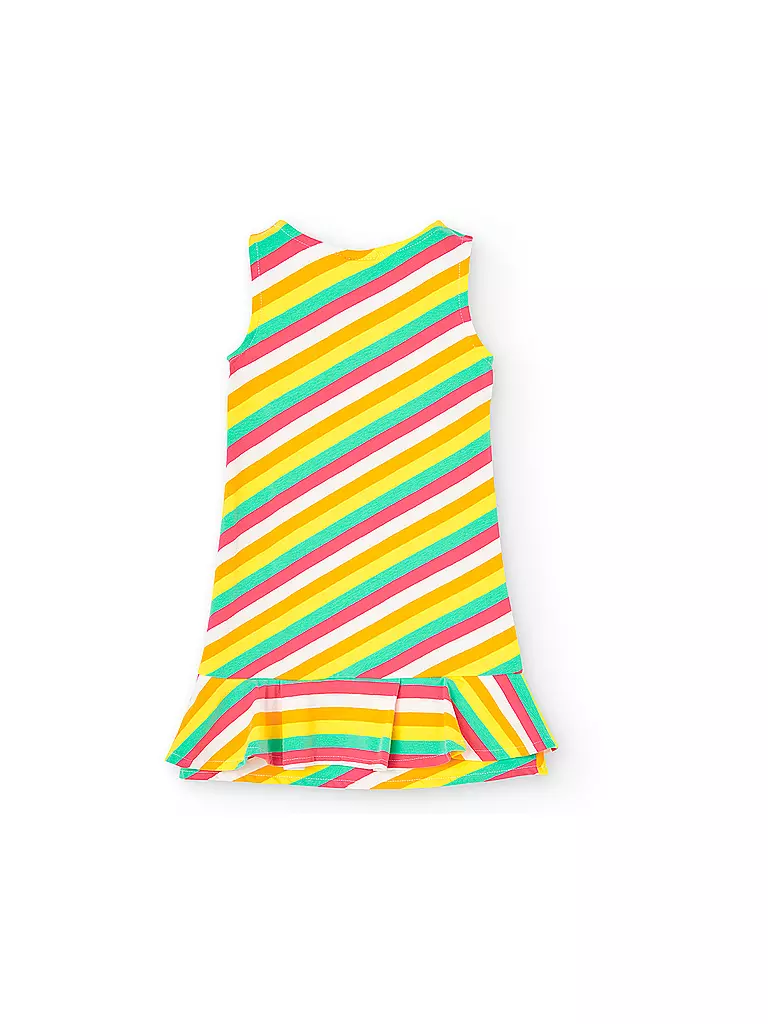 RPLIFE Bagger Mädchen Kleid Gelb - Kurzarm Sommerkleid Mit UPF 50+ Für Kleinkinder