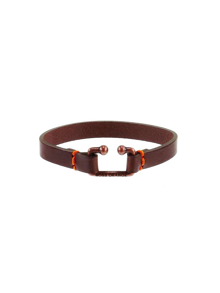 BOSS ORANGE | Leder-Armband "Morris" | 
