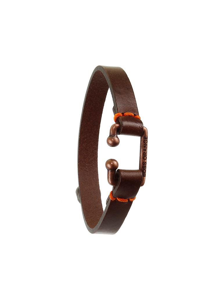 BOSS ORANGE | Leder-Armband "Morris" | 
