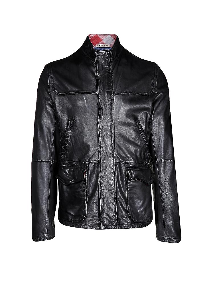 BOSS ORANGE | Lederjacke "Jerian" | schwarz