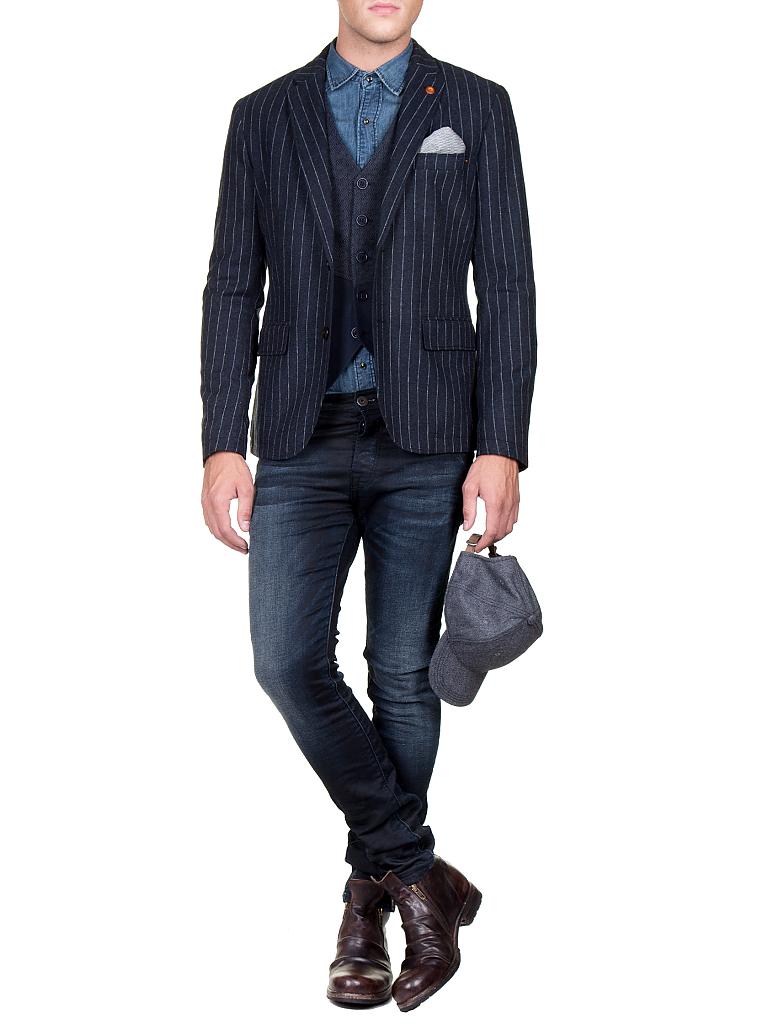 BOSS ORANGE | Sakko  Slim-Fit "Beneslim 7" | blau