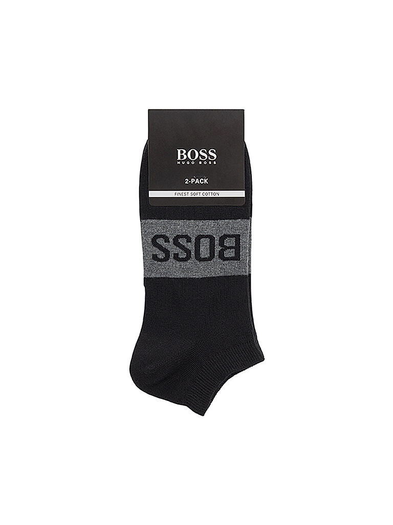 BOSS |  Sneaker Socken 2-er Pkg. black | schwarz