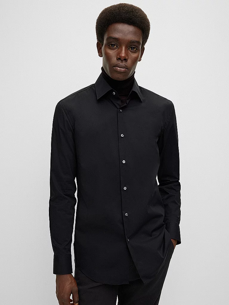Boss Chemise à Manches Longues H-hank Kent Black 38 Homme 3