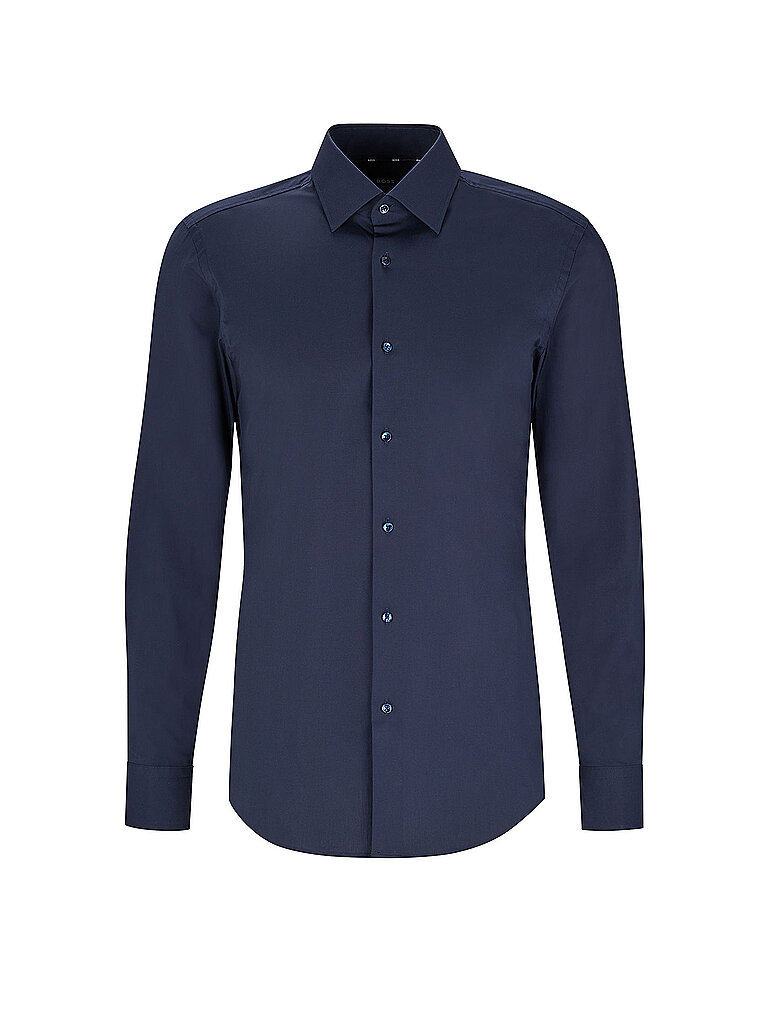 BOSS Hemd Slim Fit Hank blau