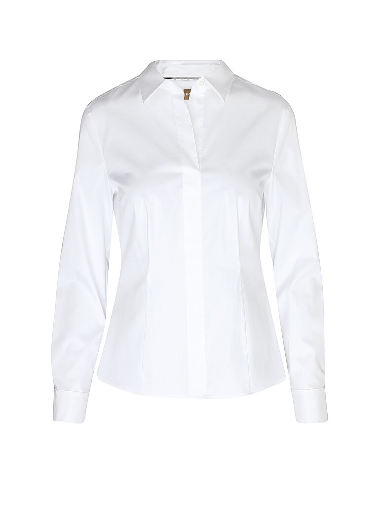 BOSS Bluse Slim Fit BASHINA weiss | 40