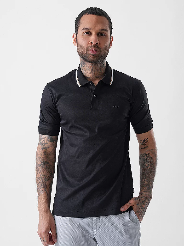Boss Polo à Manches Courtes Penrose 38 Black M Homme 4