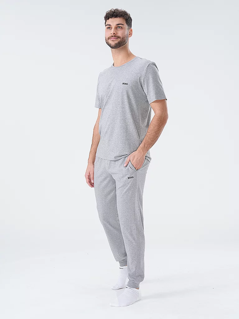 Boss Mix&Match T-shirt à Manches Courtes Gris Moyen S 2