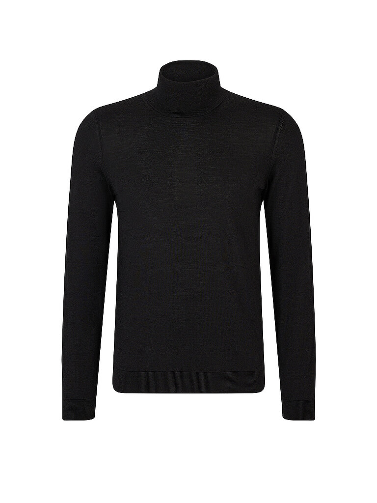 BOSS Rollkragenpullover Slim Fit MUSSO schwarz | S