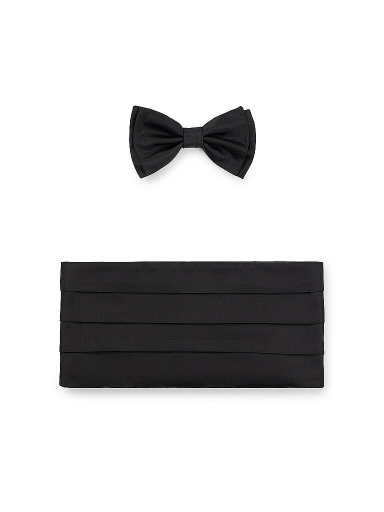 BOSS Mesche und Kummerbund Geschenkset 2-tgl. schwarz