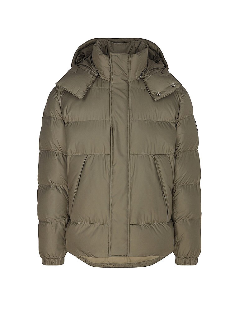 Boss Puffer Jacket Olive