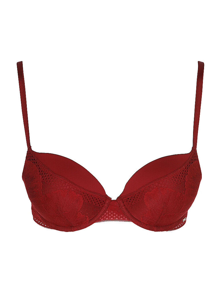 Push Up BH PEONY LACE dunkelrot 80B damen