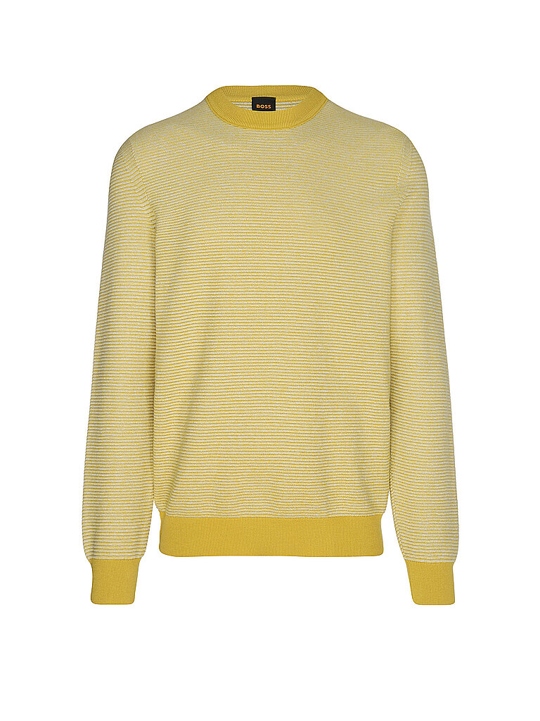 BOSS Pullover ASPOKI gelb