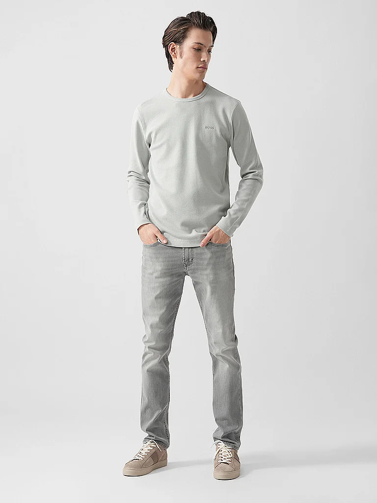 Boss T-shirt à Manches Longues Tempesto Silver S Homme 3
