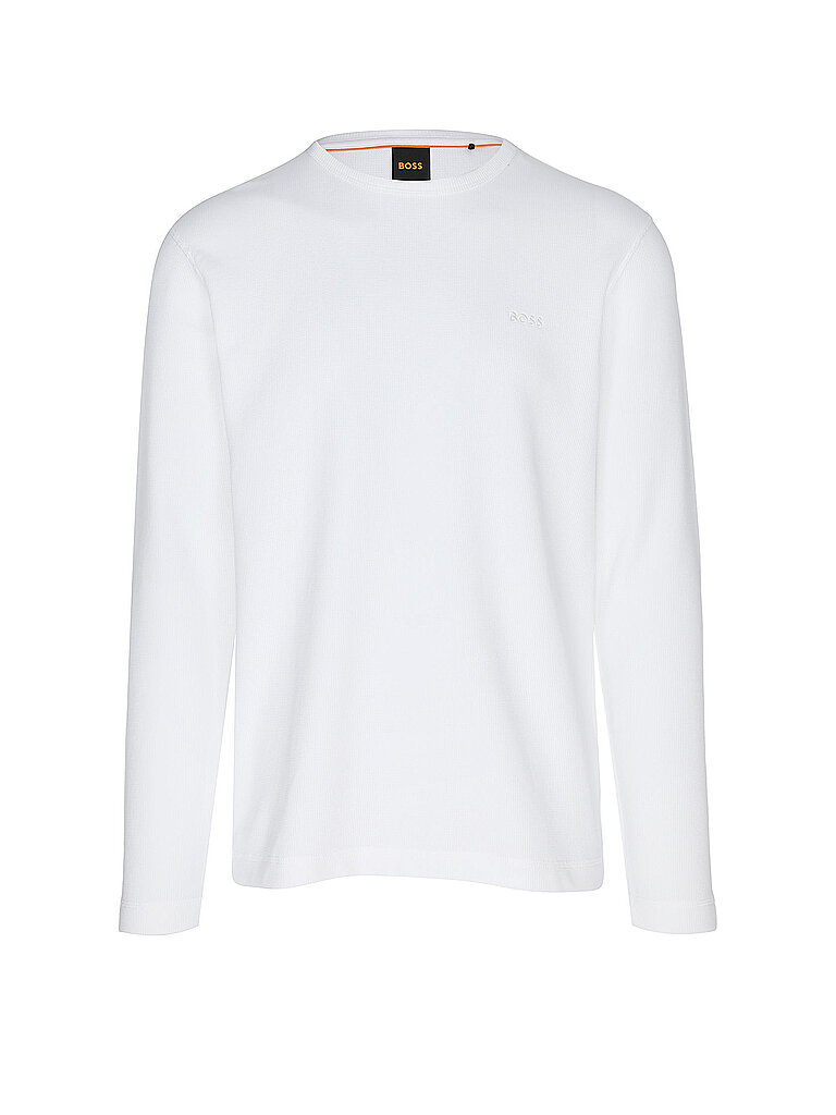BOSS Langarmshirt TEMPESTO weiss