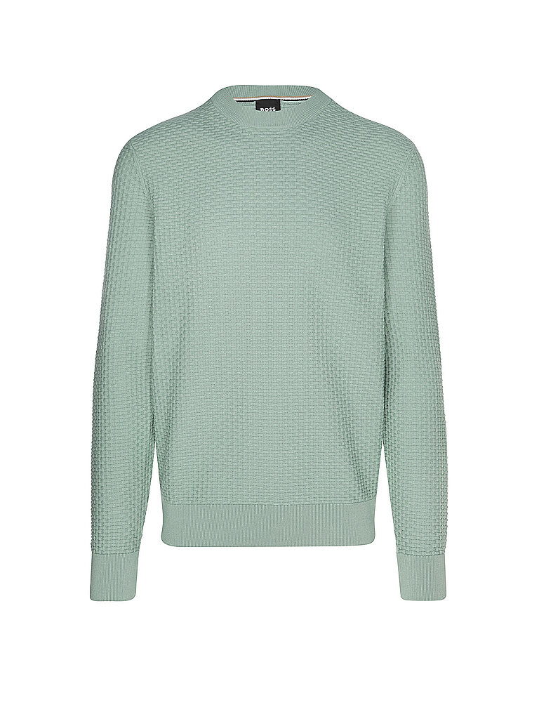 BOSS Pullover hellgrün