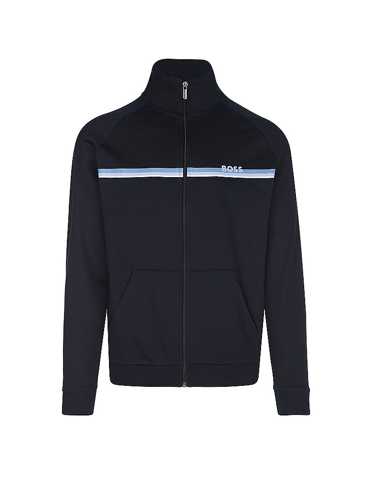 BOSS Loungewear Sweatjacke AUTHENTIC dunkelblau