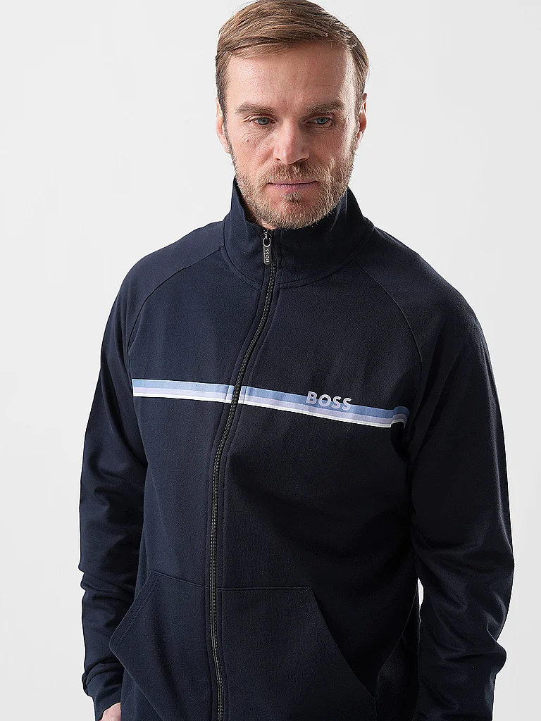 Boss Sweat-shirt à Zip Authentic 10269562 Dark Blue XL Homme 2