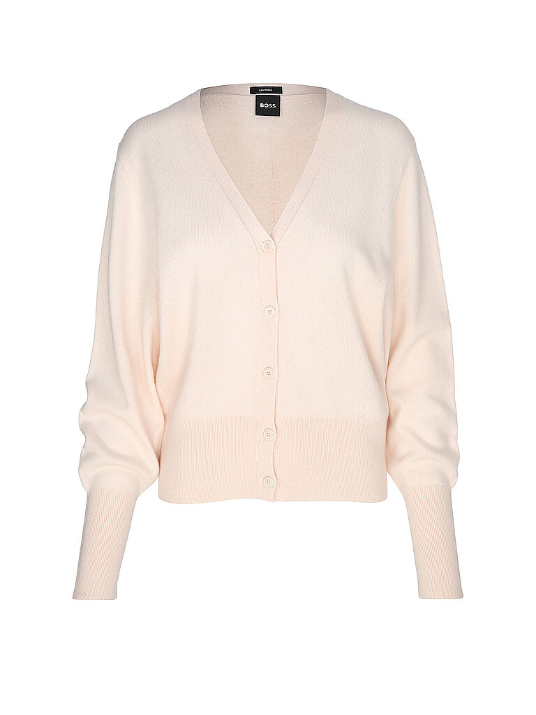 BOSS Kaschmir Strickjacke FUVRONA beige