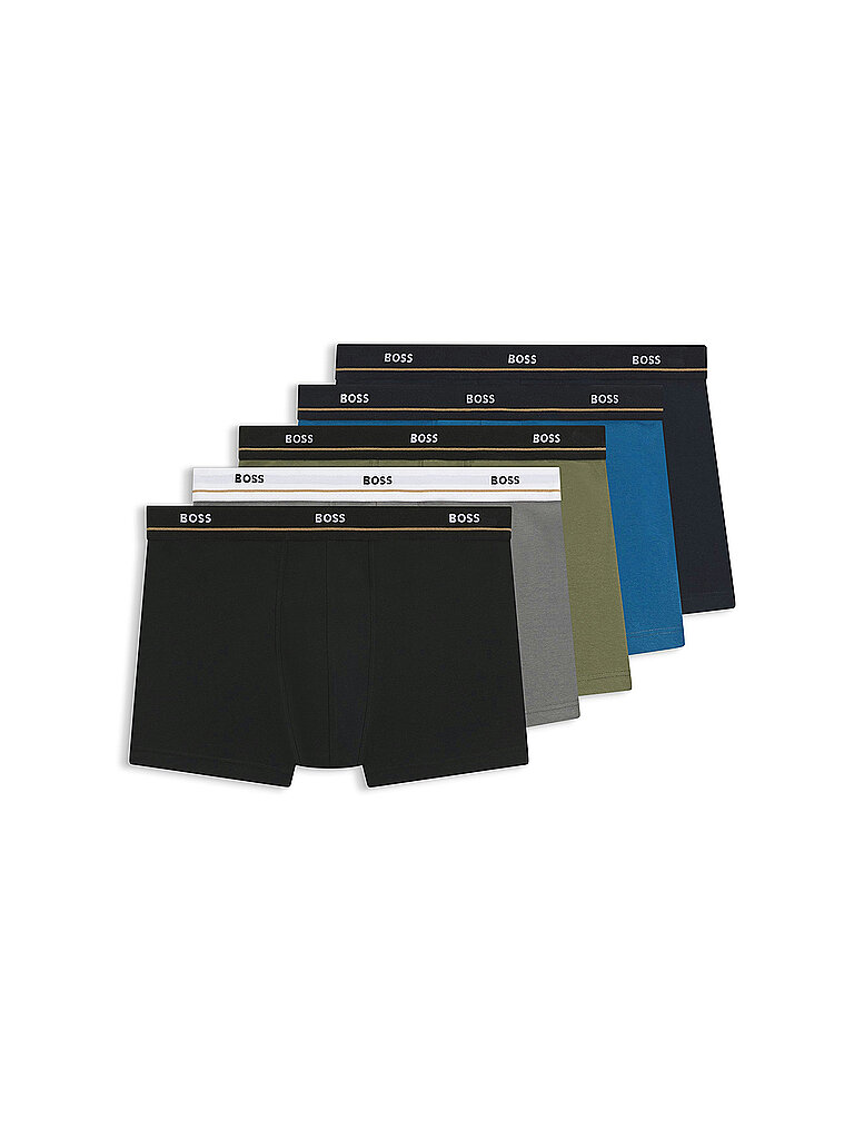 BOSS Boxershorts 5er Pkg. open miscellaneous olive | S