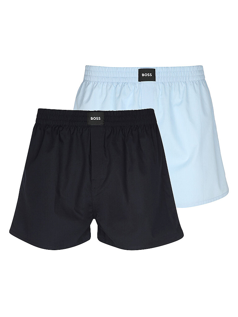 BOSS Boxershorts 2P BOXER S.CW PEACH 2er Pkg. light/pastel blue hellblau | M