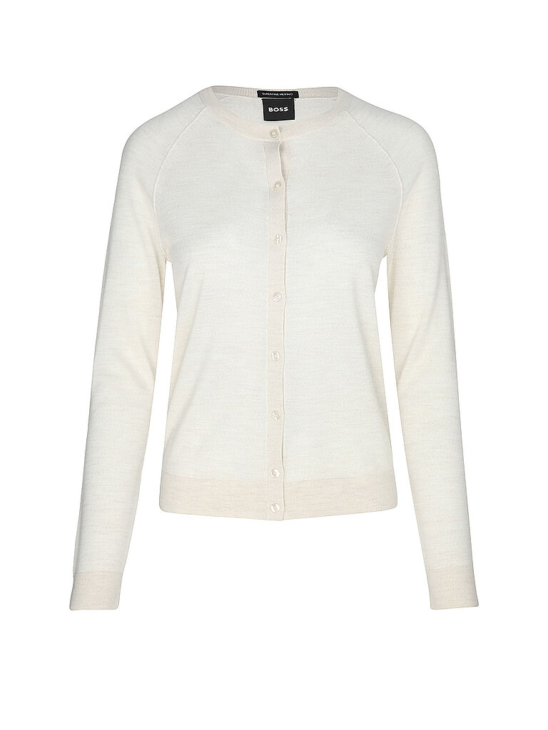 BOSS Strickjacke FONAMI weiss | S